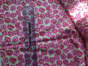 pink floral cotton