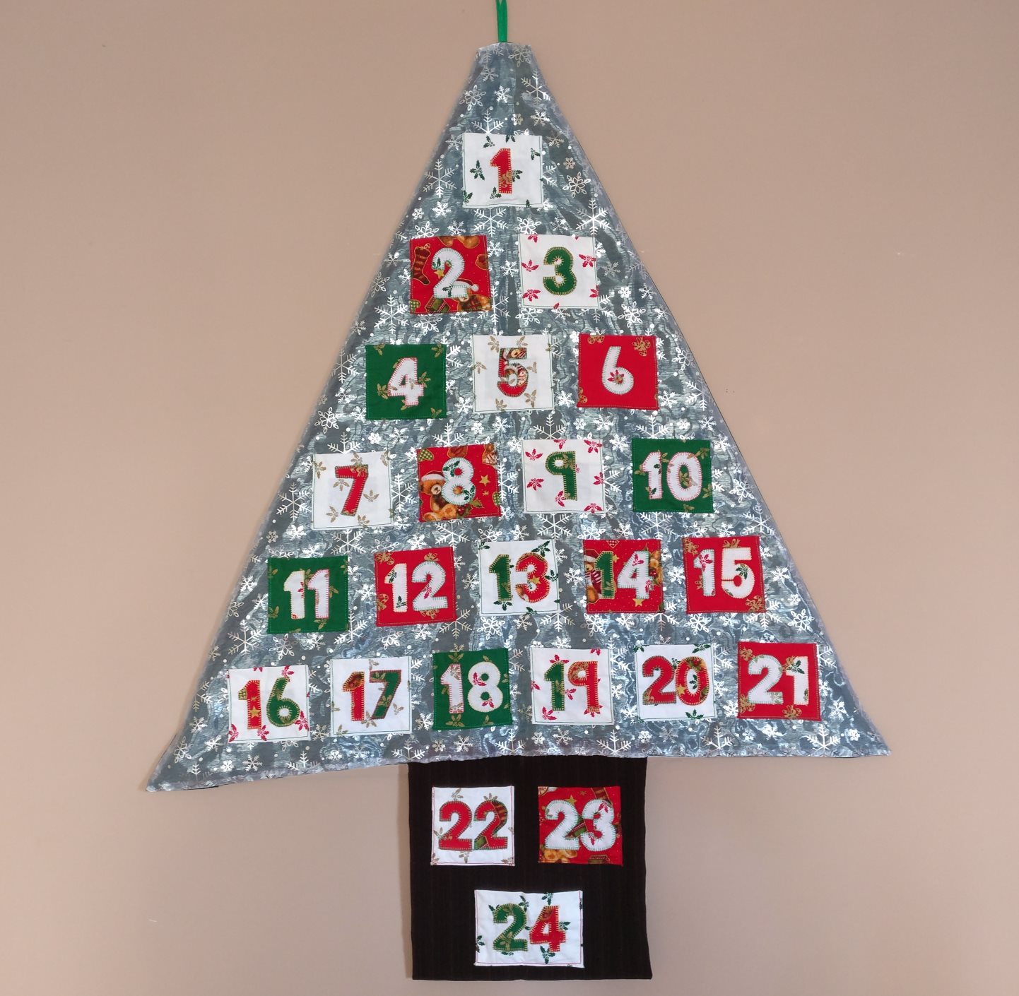 Finished Handmade Fabric Advent Calendar